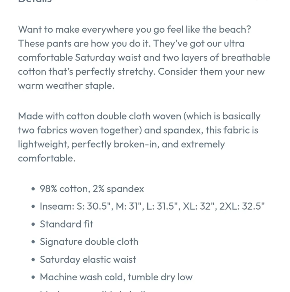 Marine Layer Saturday Slim Straight Beach Pant